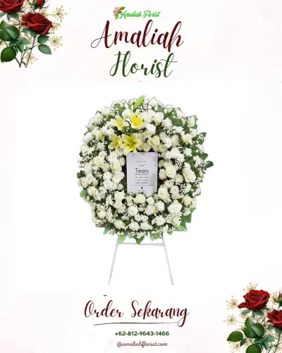 Krans Bunga Duka Cita di Sidoarum